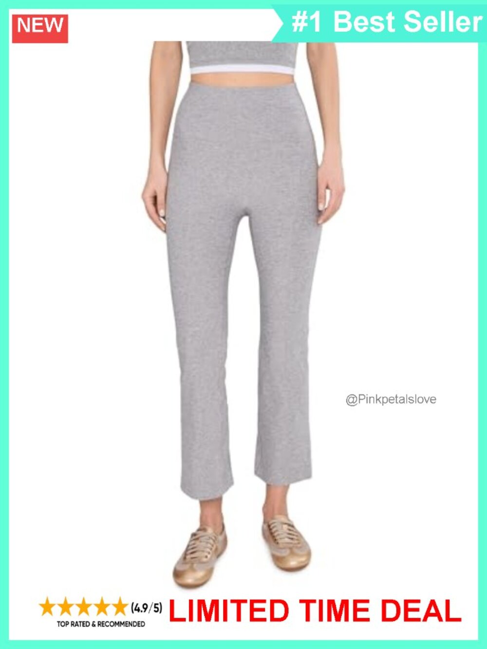 High Waisted Pintuck Kick Flare Yoga Pants Polyester Elastane